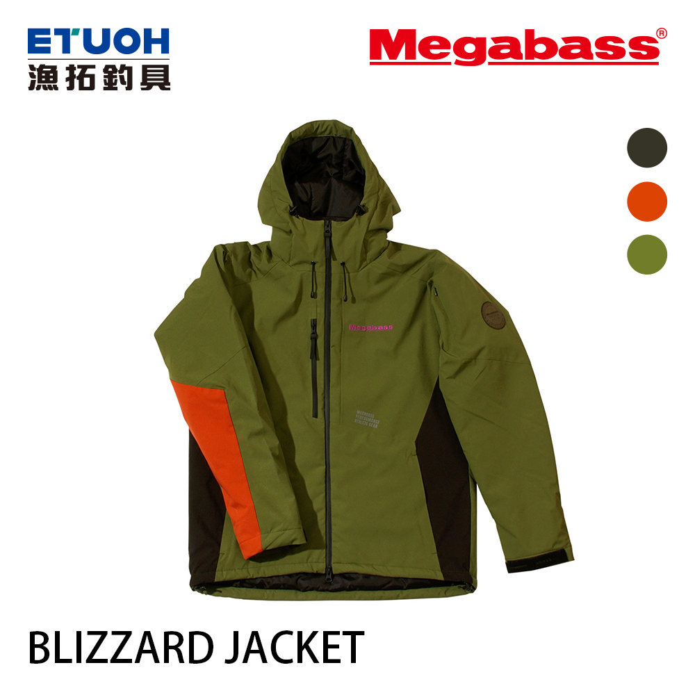 美品】 Megabass BLIZZARD JACKET（L）フォレストワサビ